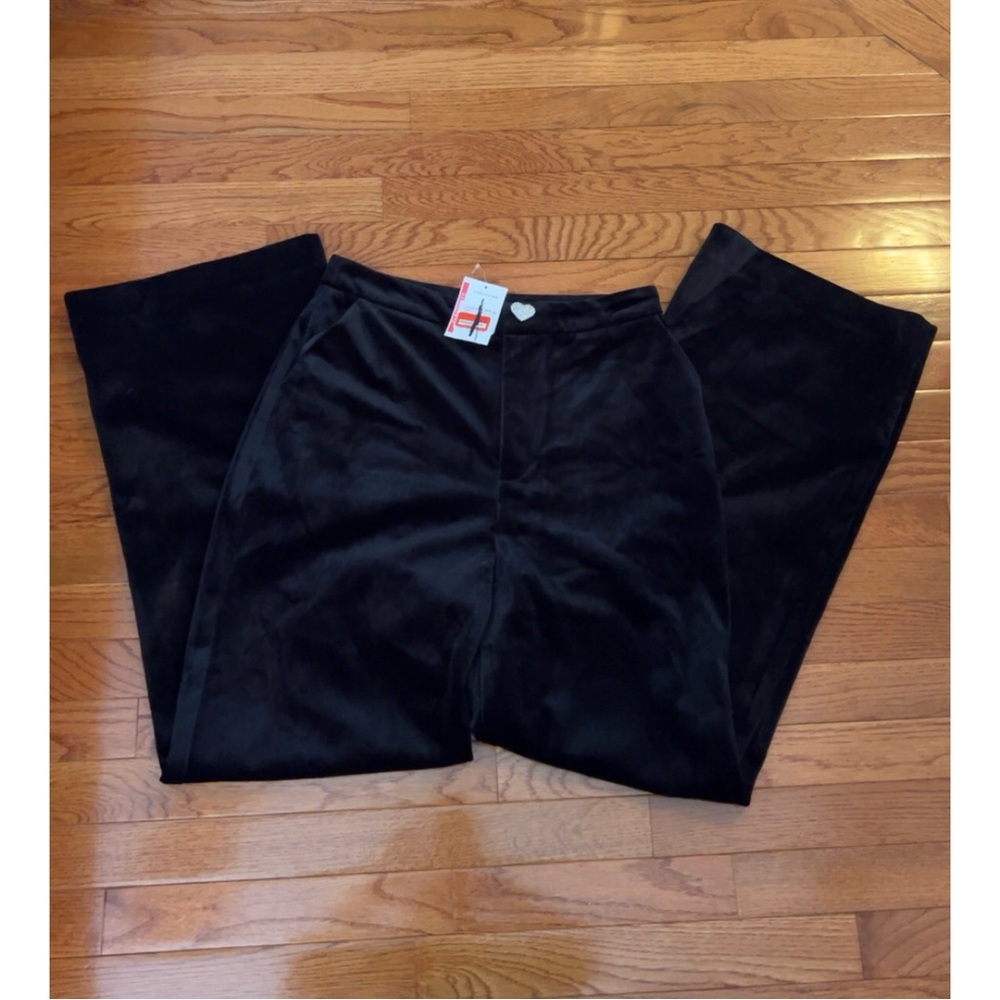 AVEC LES FILLES Velvet Wide Leg Pants- US 8 NEW